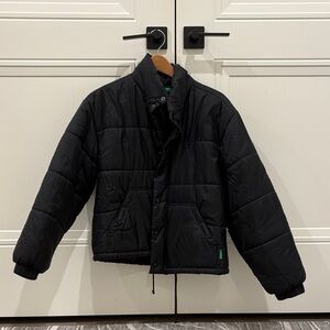United Colors Of Benetton Black Puffer Jacket
